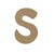Lettre «S» majuscule - 8 cm