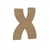 X MAJUSCULE 8CM - EPAIS 6MM LETTRE MAJUSCULE X 8CM