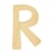 LETTRE R BOIS ARRONDIE 6CM