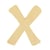 LETTRE X BOIS ARRONDIE 6CM