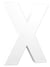 Lettre X Pap Mach 20,5Cm Lettre X Pap Mach 20,5Cm