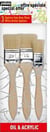 3 pinceaux Spalters soie beau blanc 25, 40 et 50
