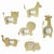 Lot de 6 mini cadres «Animaux»