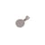 6 pendentifs medaille Ø 10 mm  Créalia - Rhodium