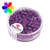 Perles Metallic-dés dépolis - 3.4 mm violet 