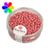 Perles metallic rondes dépolies - 5x3.5 mm rosé 