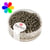 Perles metallic rondes dépolies - 2.6 mm anthracité 