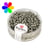 Perles metallic rondes dépolies - 2.6 mm argent brillant 