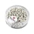 Perles de rocaille Metallic - dépolies - 4 mm - blanc