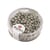 Perles de rocaille Metallic - dépolies - 4 mm - argent brillant 