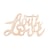 Mini mot en bois - With love