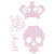 Feuille custom fun skull 