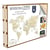Carte du monde bois - Wooden City - 120 x 80 cm