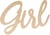 Mot en bois - Girl