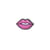 Ecusson thermocollant pailleté - bouche rose - Vengo