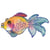 Motif thermocollant poisson pailleté