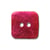 Bouton nacre carré - fuchsia - 15mm