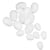 Oeuf plastique 10 cm - blanc