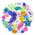 PACK STRASS MULTI MIX 300 PACK STRASS MULTI MIX 300 PIECES