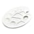 Palette ovale pour peinture - 10 godets - Plastique - Cultura