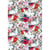 Papier cadeau - Blanc à fleurs