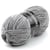 Pelote de fil à tricoter 100% polyester - Plassard - Caresse - Gris 513