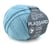Pelote de fil à tricoter 100% coton - Plassard - Gong - Bleu 222