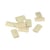 10 perles plates en bois - 15,5 x 25mm - Lucy