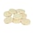 18 perles plates en bois - 25mm - Lucy
