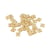50 perles carrées en bois - 10 x 3.3mm - Lucy
