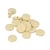 17 perles rondes plates en bois - 15 x 4,3mm - Lucy