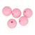 Perle Silicone Ronde 10Mm X5 Rose