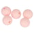 5 Perles rondes Artemio - Silicone - Rose - 1 cm