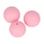 3 perles silicone ronde rose - 15 mm