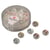 Perle Verre Gd Trou Metal 9Mm
