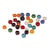 Perles en verre opaques - 8.7mm - couleurs assorties