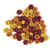 Perles verre grand trou - 6mm - jaune, rouge, orange