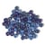 Perles verre grand trou - 6mm - bleu, turquoise