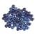Perles verre grand trou - 8.7mm - bleu, turquoise