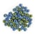 Perles verre grand trou - 6.7mm - bleu, vert