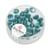 Perles verre triangle 7 mm - turquoise