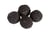 Lot de 4 perles en crochet - 16 mm - Noir 