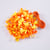 Sachet de perles oranges en plastique avec cordon - Créalia
