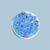 Perles facettées 6 mm en verre dépoli