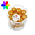 Perles verre Renaissance - jaune d'or 10mm