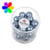 Perles verre Renaissance - bleu azur 10mm