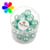 Perles verre Renaissance - turquoise 10mm