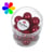 Perles verre Renaissance - rouge 12mm