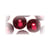 Perles verre Renaissance - rouge 4mm