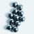 Perles en verre Renaissance - 4 mm - anthracite